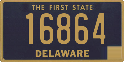 DE license plate 16864