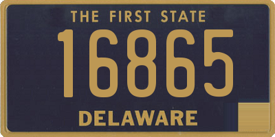 DE license plate 16865