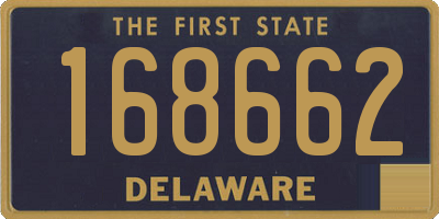 DE license plate 168662