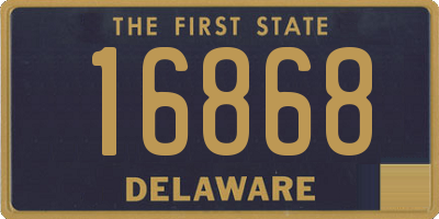 DE license plate 16868