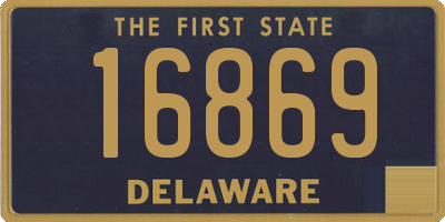 DE license plate 16869