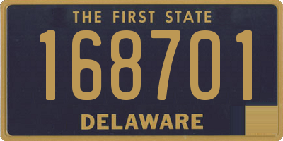DE license plate 168701