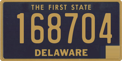 DE license plate 168704