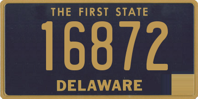 DE license plate 16872