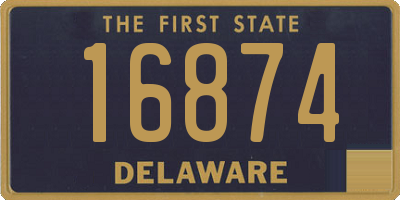 DE license plate 16874