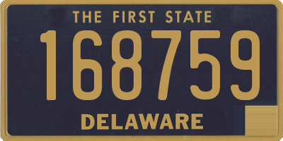 DE license plate 168759