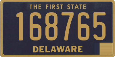 DE license plate 168765