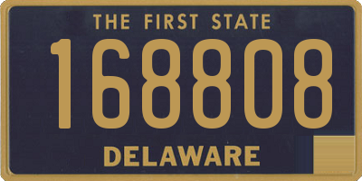 DE license plate 168808