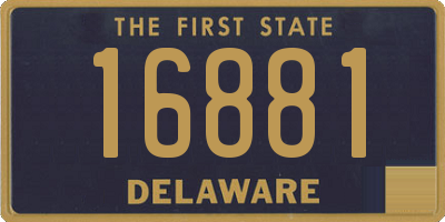 DE license plate 16881