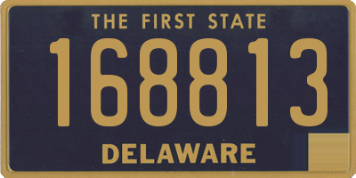 DE license plate 168813