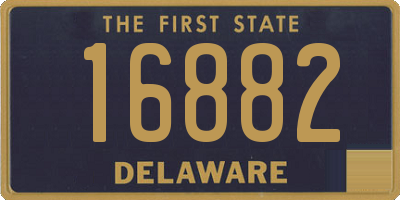 DE license plate 16882