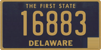 DE license plate 16883