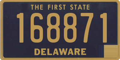 DE license plate 168871
