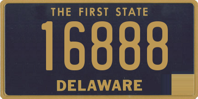 DE license plate 16888