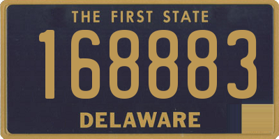 DE license plate 168883