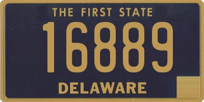 DE license plate 16889