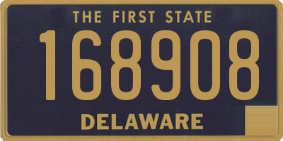 DE license plate 168908