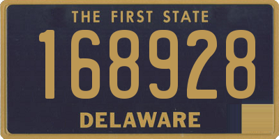 DE license plate 168928