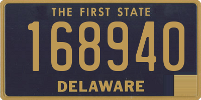 DE license plate 168940