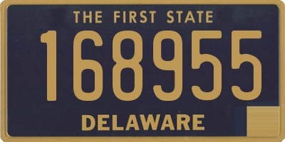 DE license plate 168955