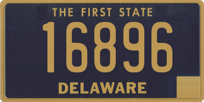 DE license plate 16896