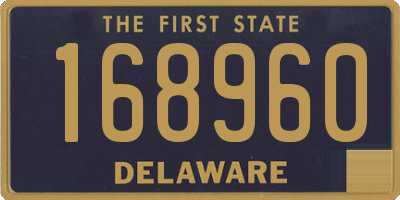 DE license plate 168960