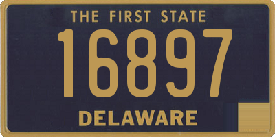 DE license plate 16897