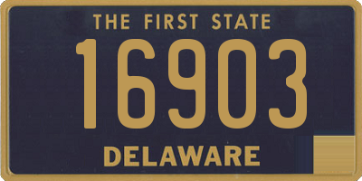 DE license plate 16903