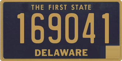 DE license plate 169041