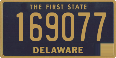 DE license plate 169077