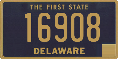DE license plate 16908