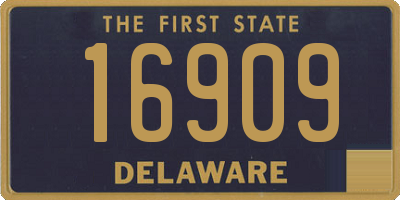 DE license plate 16909