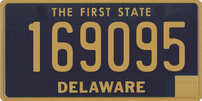 DE license plate 169095