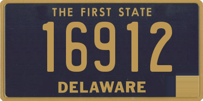 DE license plate 16912