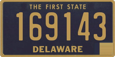 DE license plate 169143