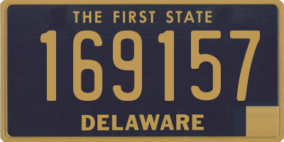 DE license plate 169157