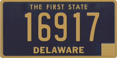 DE license plate 16917