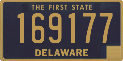 DE license plate 169177