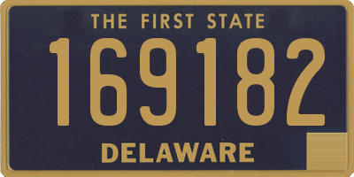 DE license plate 169182