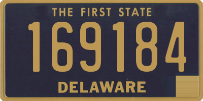 DE license plate 169184