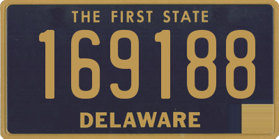 DE license plate 169188
