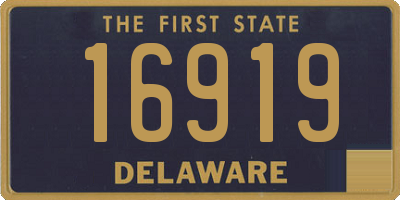 DE license plate 16919