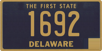 DE license plate 1692