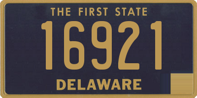 DE license plate 16921