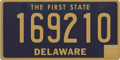 DE license plate 169210