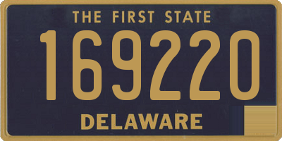 DE license plate 169220