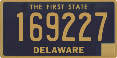 DE license plate 169227
