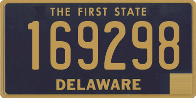 DE license plate 169298