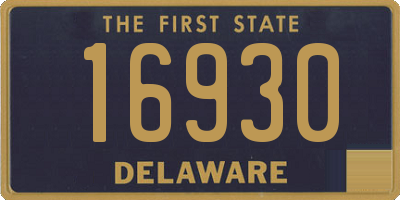 DE license plate 16930