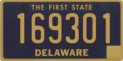 DE license plate 169301